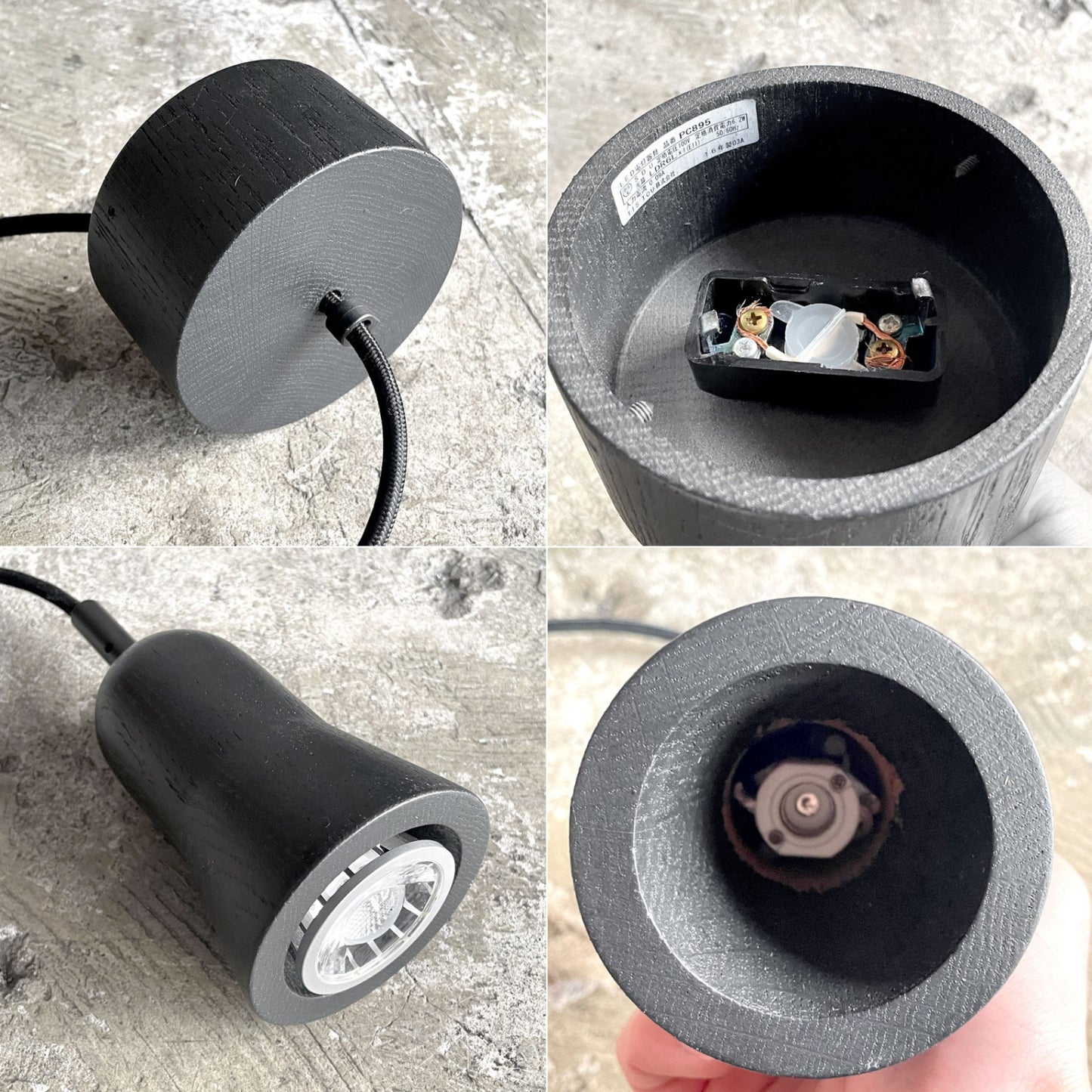 ブロッキス BROKIS シャドウ04 SHADOWS04 ペンダントライト スモークグレイ×ブラック 吹きガラス チェコ モダンデザイン ■