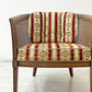 ドレクセルヘリテイジ DREXEL HERITAGE トライユン TRIUNE アップホルスタリーチェア UPHOLSTERY CHAIR ラタン張り USビンテージ B ●