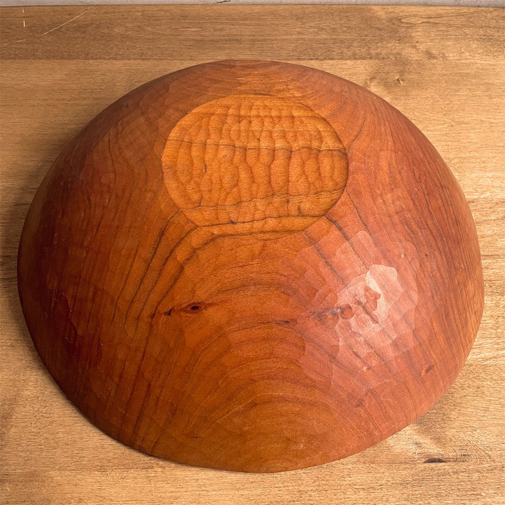 三谷龍二 Ryuji Mitani 山桜 特大ボウル 大鉢 プレート 大皿  木の器 36.5×36.5×9 cm 木工作家 現代作家 希少サイズ ♪