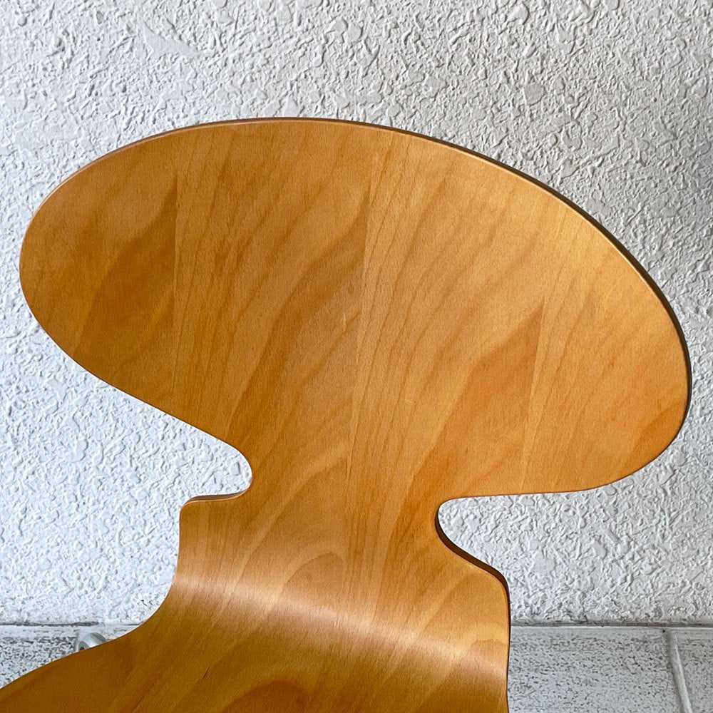 フリッツハンセン Fritz Hansen 3101 アリンコチェア アントチェア 4本脚 ナチュラルビーチ ラッカー仕上げ フェルトグライズ アルネ・ヤコブセン A ◇
