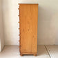 カントリースタイル パイン材 7段 ハイチェスト 7dr Pine Chest アンティーク調 収納家具 ロクロ脚  ★