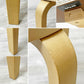 アルテック artek × 無印良品 MUJI スツール E60 4本脚 バーチ材 ブラウンラミネート アルヴァ・アアルト φ38cm  ●