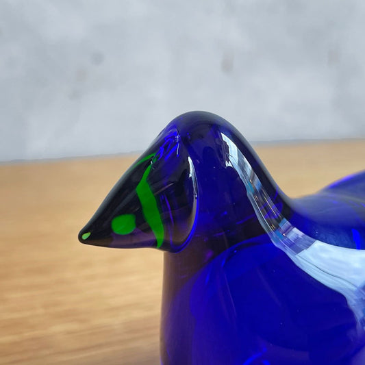 イッタラ iittala バーズバイトイッカ Birds by Toikka コバルトｘグリーン 2015年 131/1000 イッタラバード オイバ・トイッカ SCOPE別注 箱・テキスタイル付き ♪