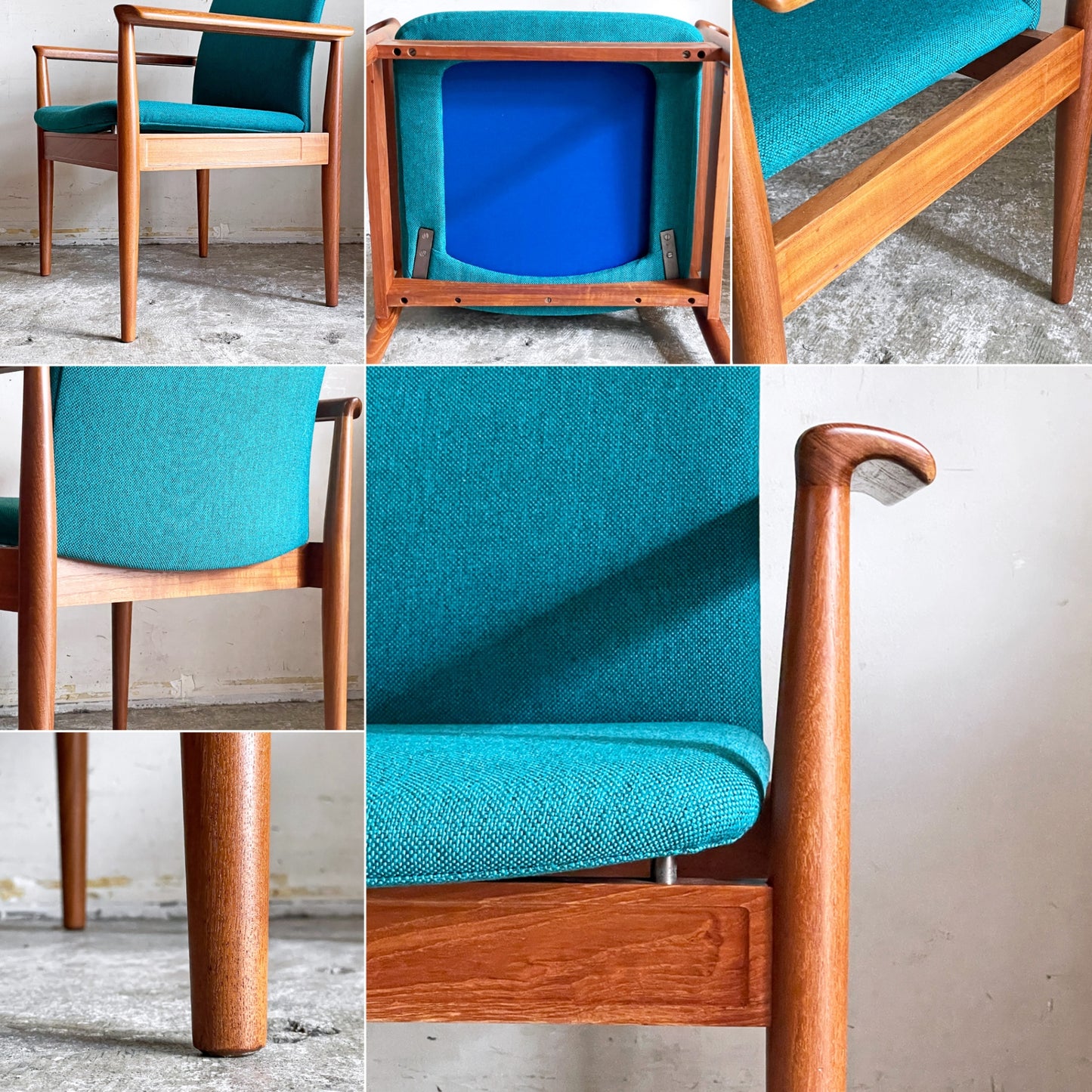 フランス＆サン France＆Son No.209 ディプロマットチェア Diplomat Chair ラウンジチェア チーク材 フィンユール Finn Juhl デンマーク 北欧ビンテージ ■