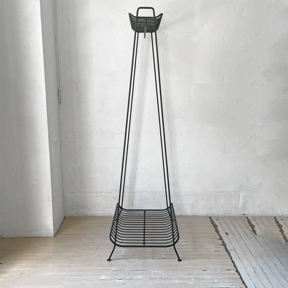 ウニコ unico ステラ STELLA ワイドハンガー ハンガーラック アイアン ブラック H156cm インダストリアル レトロ ★