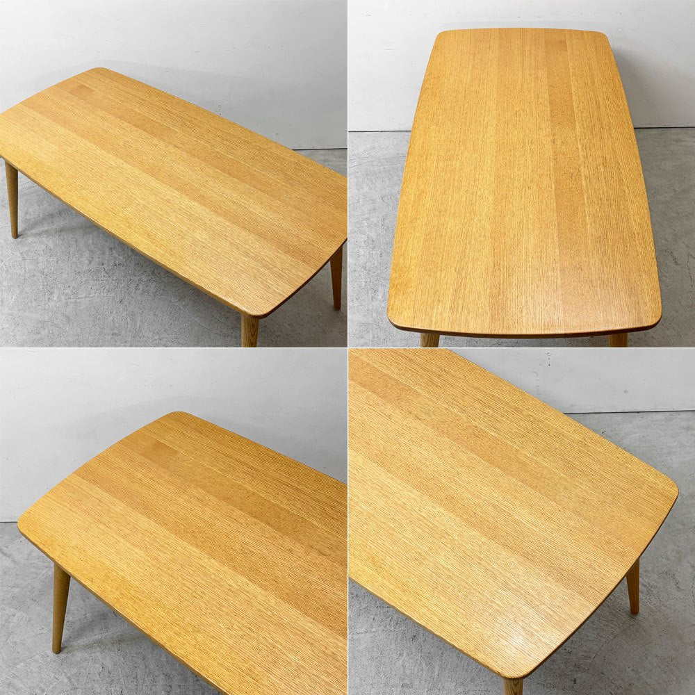 柏木工 KASHIWA オーク材 ダイニングテーブル W165cm テーパードレッグ 北欧デザイン 飛騨家具 国産家具 ●