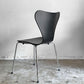 フリッツハンセン Fritz Hansen セブンチェア ダイニングチェア カラードアッシュ ブラック アルネ・ヤコブセン 北欧 デンマーク 定価￥75,680- 美品 B■