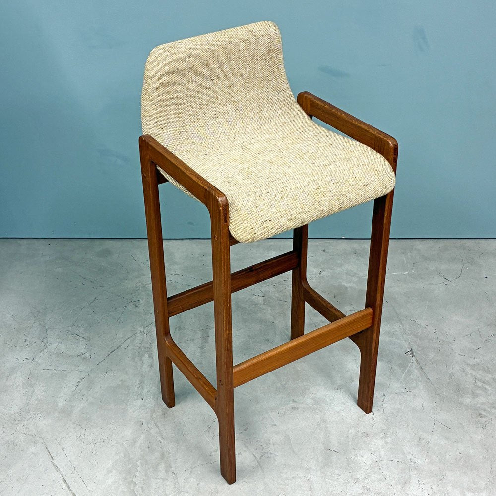 ディースキャン D-SCAN チーク材 カウンターチェア ハイチェア ハイスツール ファブリック デンマーク 北欧家具 ◎