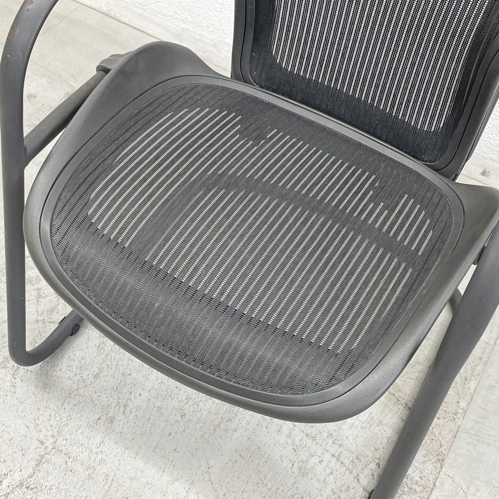 ハーマンミラー Herman Miller アーロン サイドチェア Aeron Side Chair クラシックカーボン カンチレバー 廃盤 \100,440- B  〓