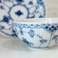 ロイヤルコペンハーゲン ROYAL COPENHAGEN ブルーフルーテッド ハーフレース ティーカップ＆ソーサー 北欧食器 F ◎