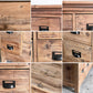 クラッシュゲート CRASH GATE ノットアンティークス Knot antiques グラムチェスト GRAM CHEST 1260 引き出し15杯 スライド棚 杉古材 廃番 ■