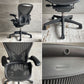 ハーマンミラー Herman Miller アーロンチェア Bサイズ ポスチャーフィット フル装備 クラシックカーボンメッシュ グラファイトベース ビル・スタンフ ＆ ドン・チャドウィック ♪