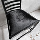 カッシーナ Cassina ヒルハウス 292 Hill House 1 ラダーバックチェア シルクベルベット ブラック チャールズ・レニー・マッキントッシュ 参考定価￥759,000- ♪