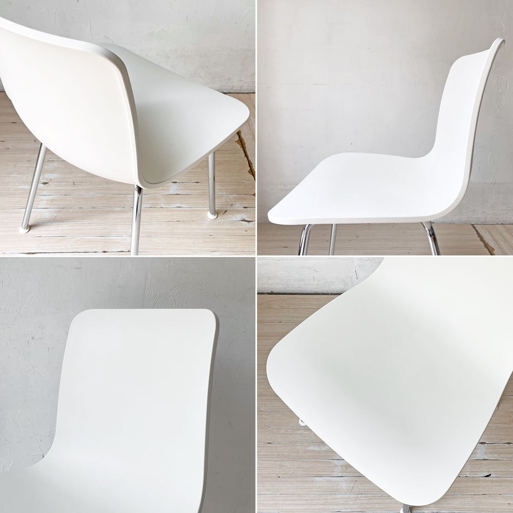 ヴィトラ vitra ハル チューブ HAL Tube サイドチェア ダイニングチェア ホワイト パウダーコート 屋外使用可 ジャスパー・モリソン A ★