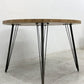 クラッシュゲート CRASH GATE ノットアンティークス Knot antiques FRANK フランク オーク材 ラウンド ダイニングテーブル Φ105cm スチール脚 展示美品 〓