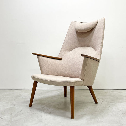 APストールン AP-Stolen AP27 ママ・ベア Mama Bear ラウンジチェア ネックレスト付 チーク材 ファブリック ポールディネセン POVL DINESEN ハンス.J.ウェグナー 北欧ビンテージ 希少 ●