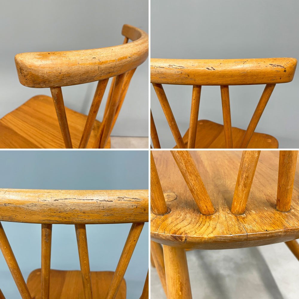 アーコール ercol クロスバックチェア エックスバック ラティスドチェア エルム材 UKビンテージ Vintage 英国家具 ◎