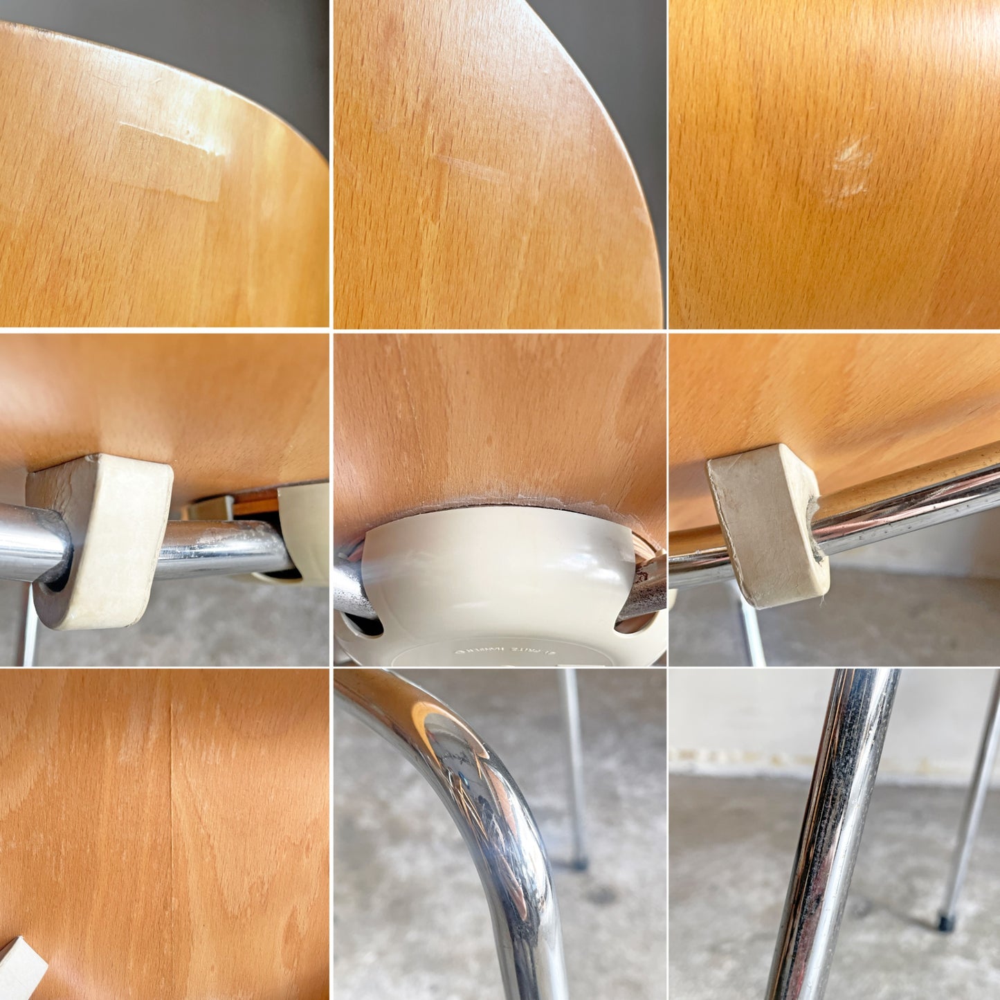 フリッツハンセン Fritz Hansen 3101 アリンコチェア アントチェア 4本脚 ナチュラルビーチ ラッカー仕上げ アルネ・ヤコブセン C ■