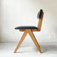 ドアーズリビングプロダクツ DOORS LIVING PRODUCTS ボシー BOTHY Mountain Leg Chair ダイニングチェア PVCレザー オーク無垢材 コンパスレッグ ★
