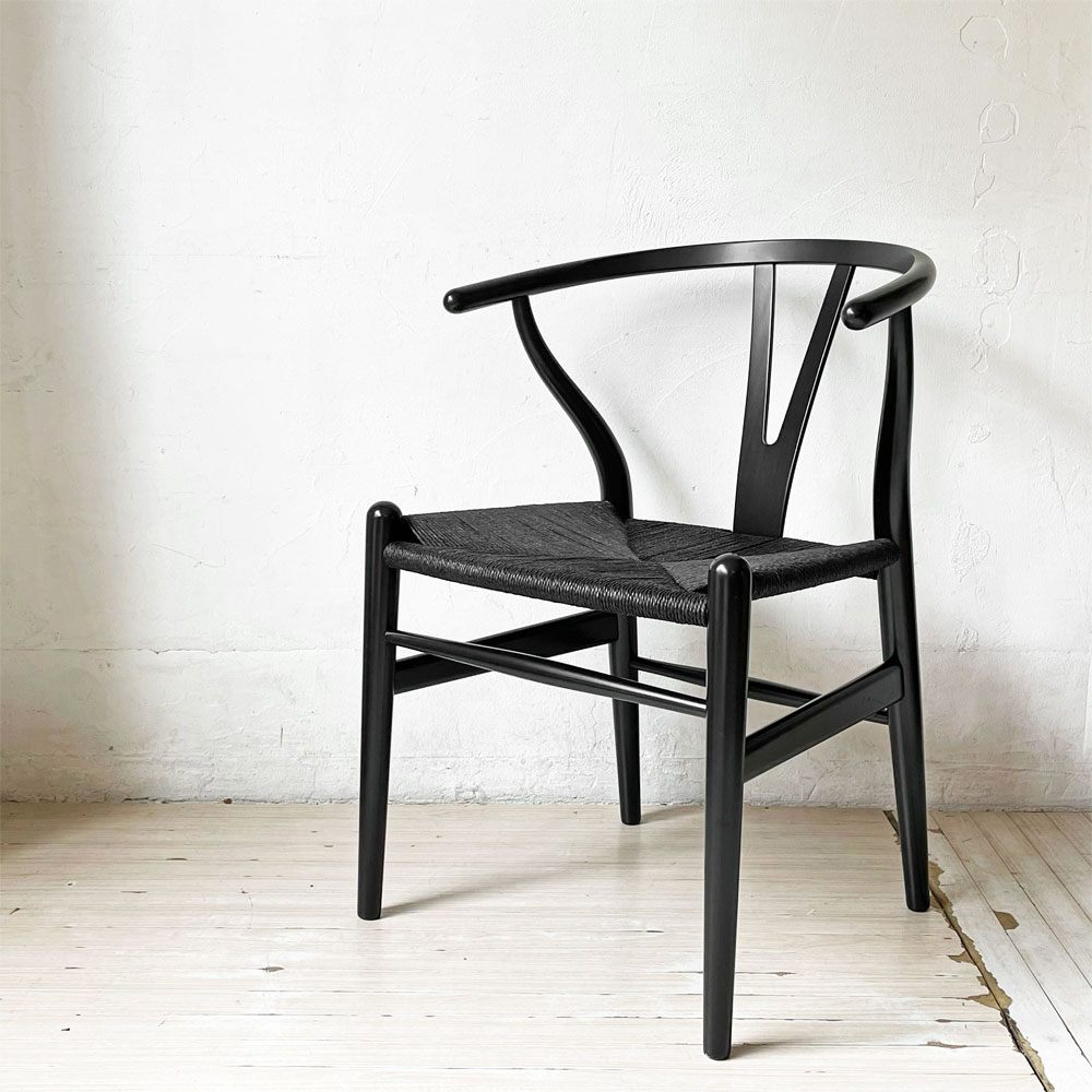 カールハンセン＆サン Carl Hansen & Son CH24 Yチェア ブラックラッカー × ブラックペーパーコード ハンス・J・ウェグナー ビーチ材 北欧家具 定価￥118,800- A ★