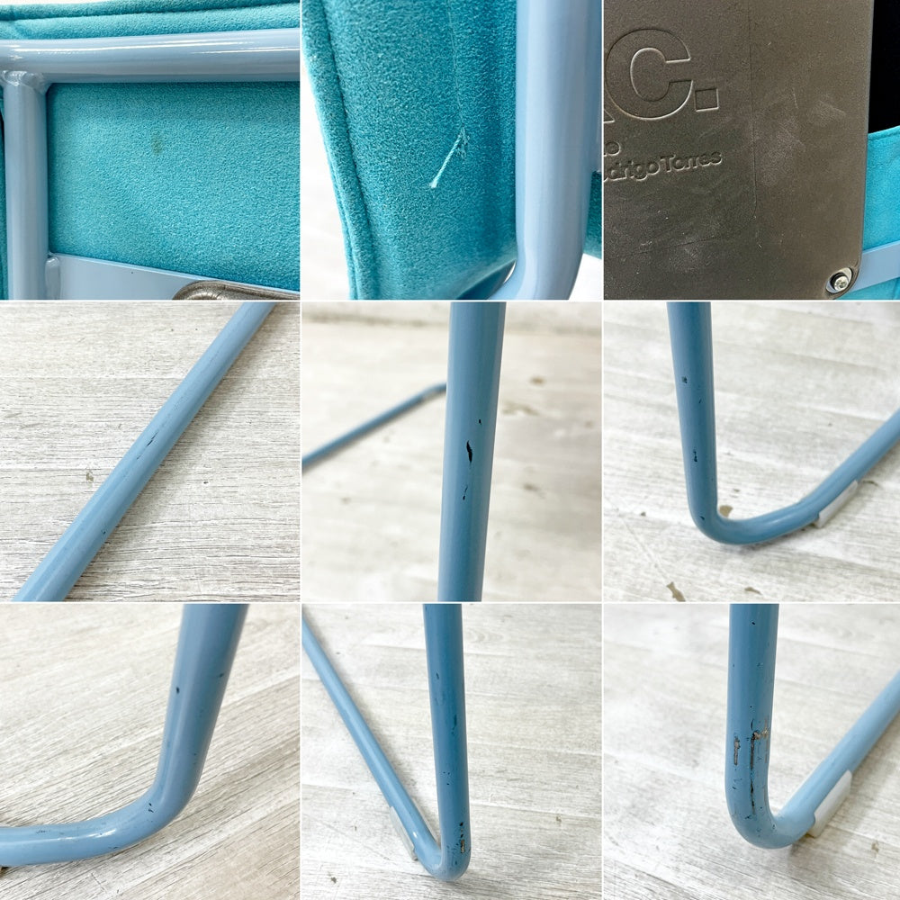 カッシーナ Cassina ixc. メンブレン MEMBRANE スタッキングチェア ダイニングチェア ブルー イタリア B ●