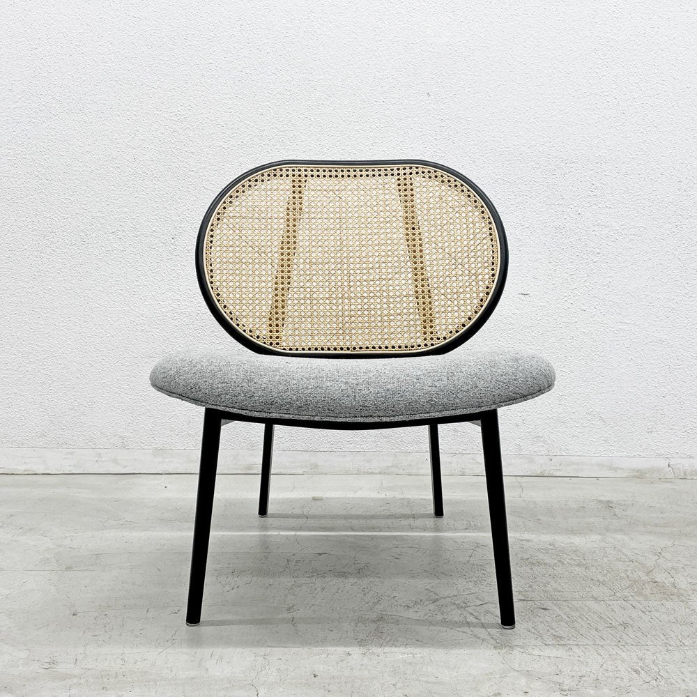 ザイファー Zuiver スパイク SPIKE ラウンジチェア LOUNGE CHAIR  ラタン×ファブリック オランダ 〓