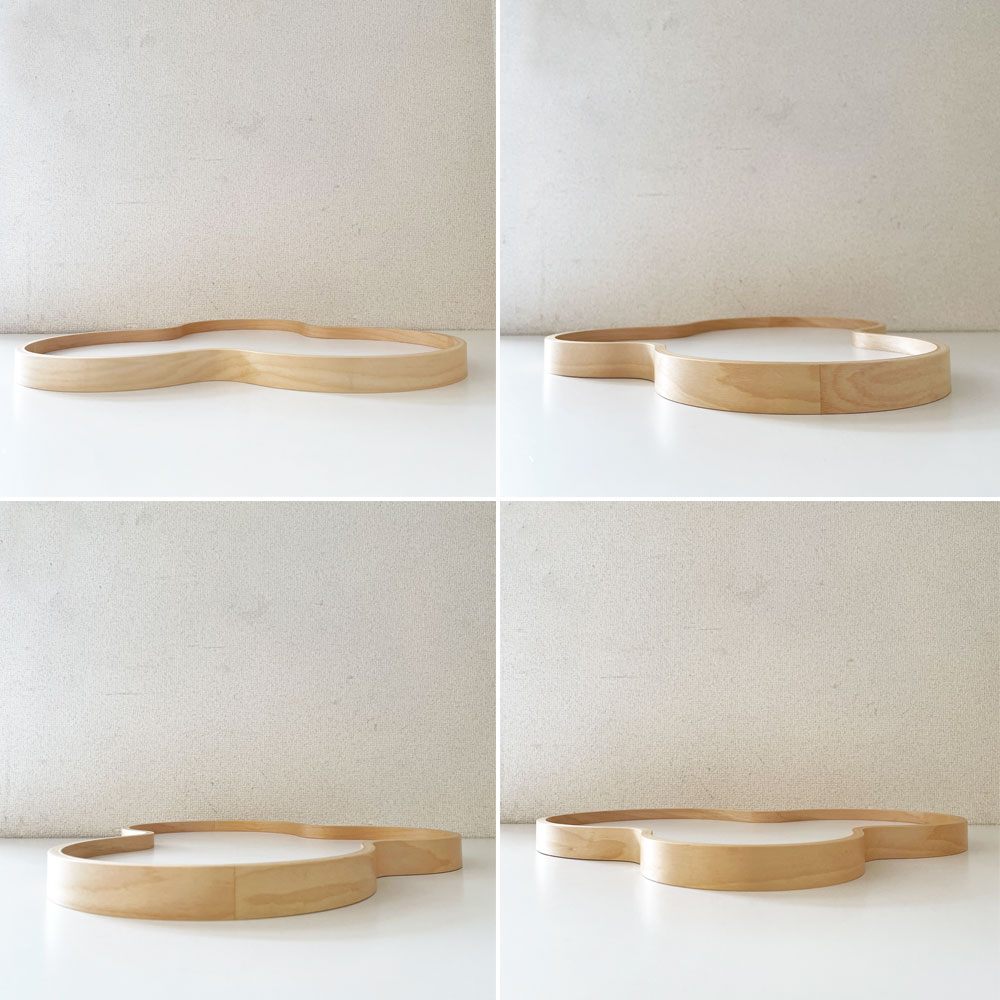 マヤムー majamoo 白樺のトレイ TRAY ホワイト W44cm バーチ材 ヤニ・マルティカイネン フィンランド 定価￥20,900- ◎