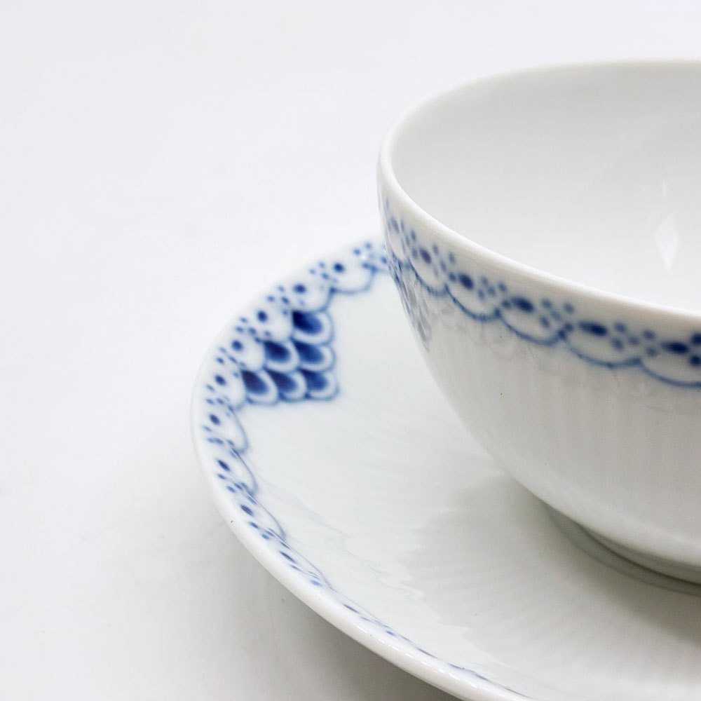 ロイヤルコペンハーゲン ROYAL COPENHAGEN プリンセス ティーカップ&ソーサー 220ml C&S デンマーク 北欧食器 D ●