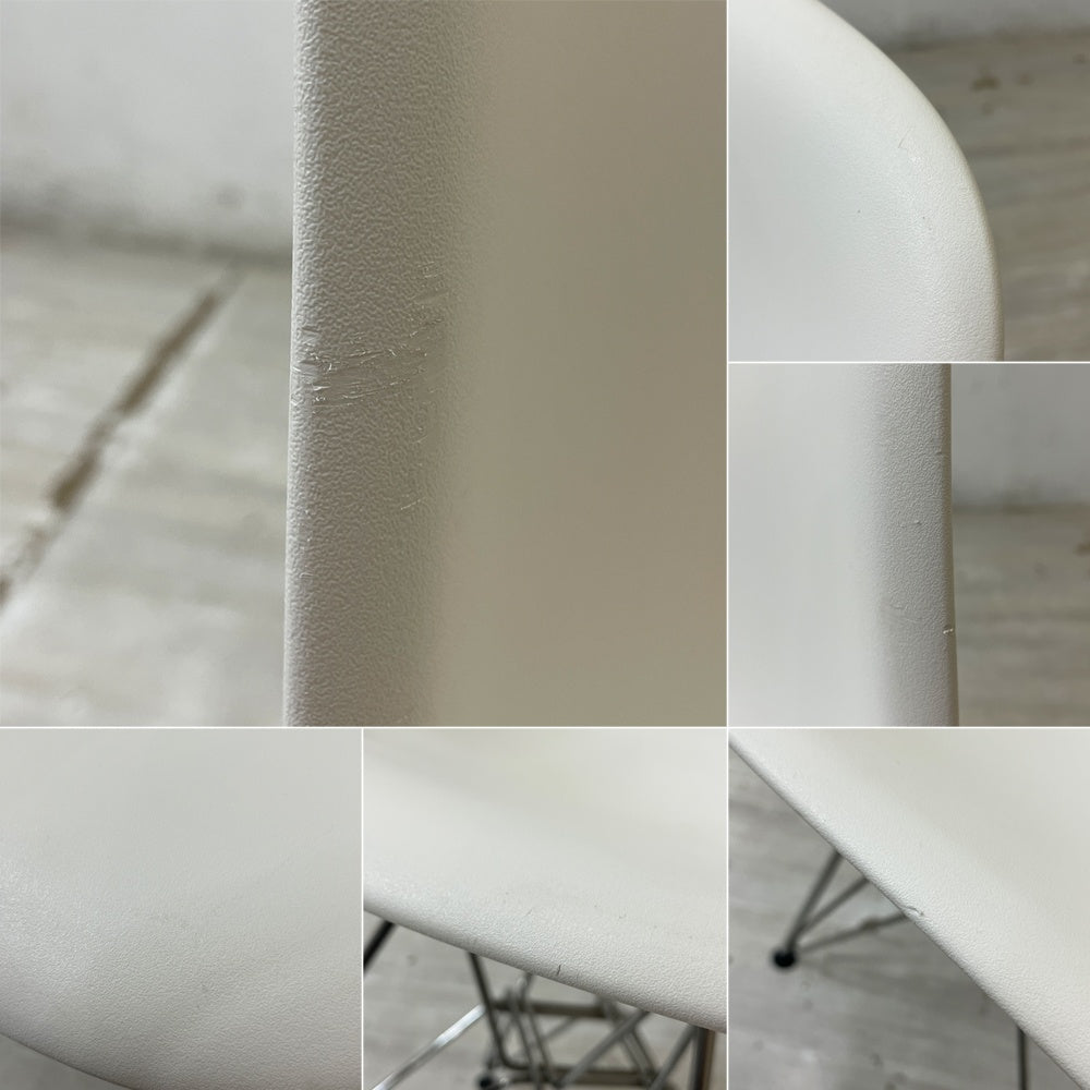 ハーマンミラー Herman Miller サイドシェルチェア ポリプロピレン製 エッフェルベース ホワイト C&R イームズ ミッドセンチュリー C ●