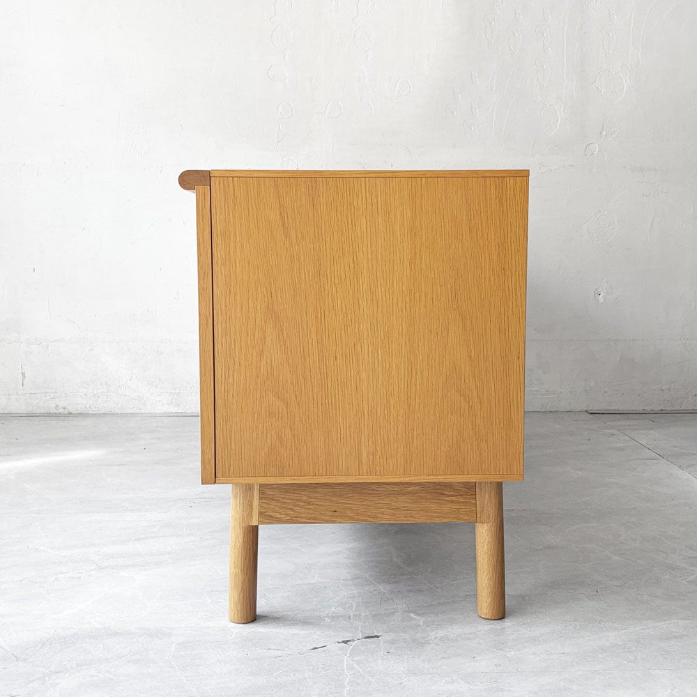 イデー IDEE スティルト サイドボード L STILT SIDEBOARD L テレビボード AVボード オーク材 W141cm マリナ・ボーティエ 北欧スタイル 美品 定価￥￥139,900- ★