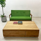 エスニクラフト Ethnicraft チーク バーガー コーヒーテーブル Teak Burger Coffee Table 2 drawers チーク無垢材 プッシュ・トゥ・オープンドロワー アジアンモダンデザイン ●