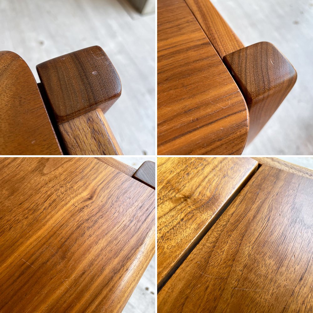 冨士ファニチア FUJI FURNITURE コティ Koti 3Pベンチ X02580S W160cm ウォールナット材 板座 定価￥134,200- ♪