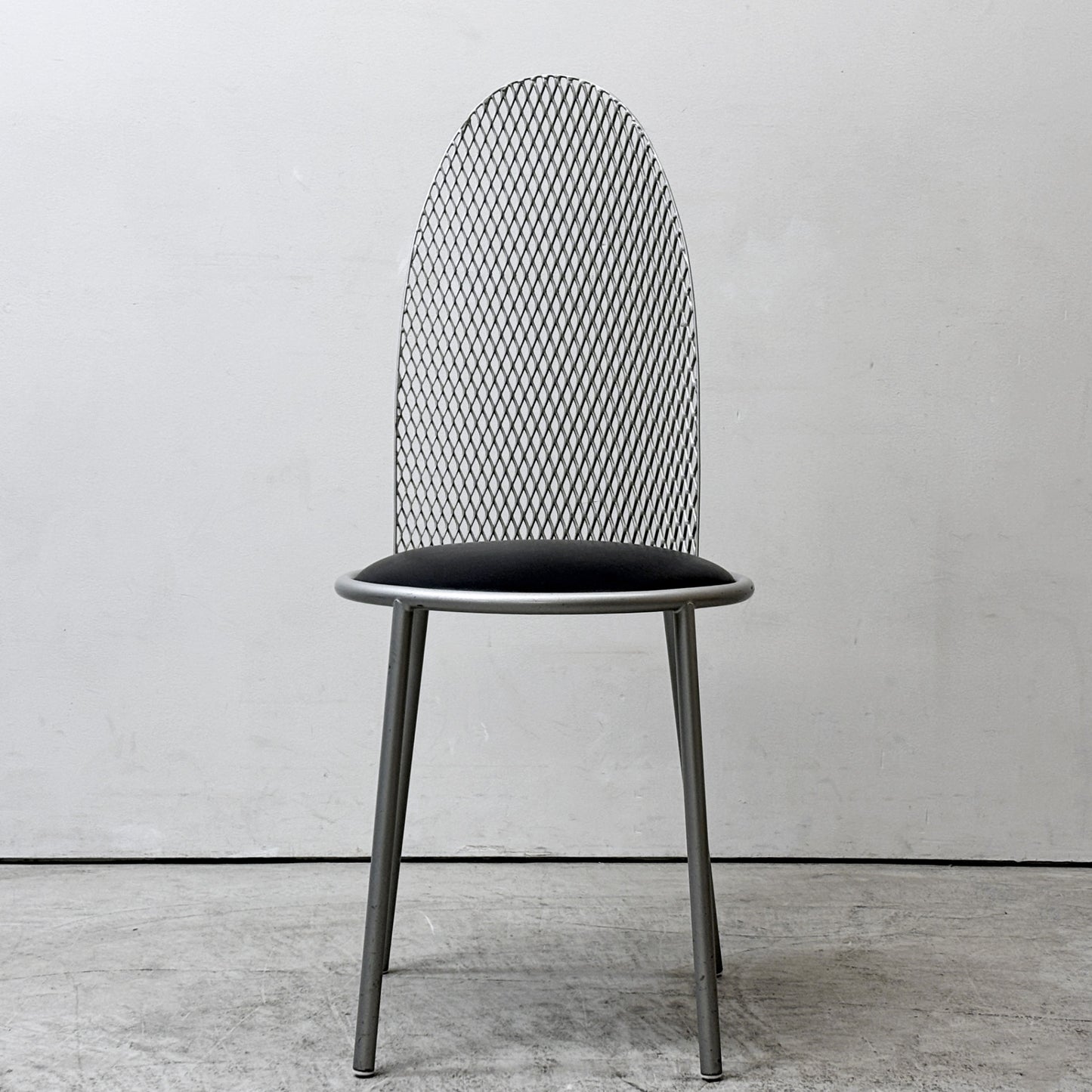 カッシーナ Cassina Interdecor ハル2チェア HAL2 クッションシート エキスパンテッドメタル 倉俣史朗 1987年 ポストモダン ビンテージ 希少 ●