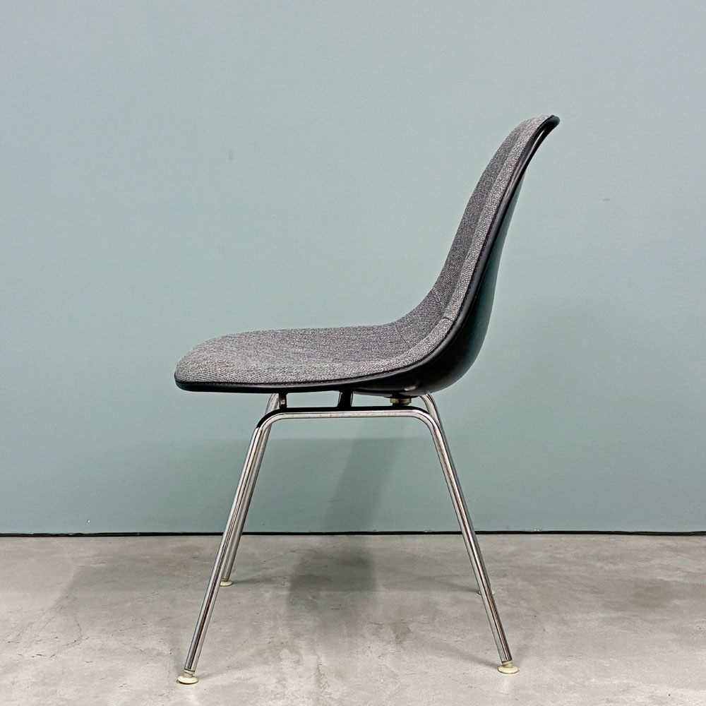 ハーマンミラー Herman Miller モダンファニチャーセールス サイドシェルチェア アプホルスター 張替え済み Hベース C&Rイームズ ◎