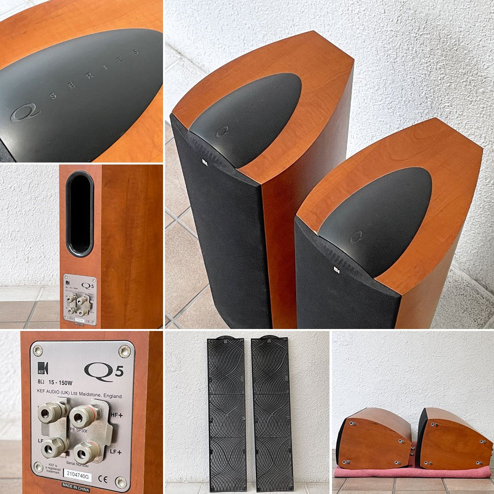 ケフ ケーイーエフ KEF IQ5 スピーカー トールボーイ ペア バスレフ方式 Uni Q 同軸型 3ウェイ2スピーカー イギリス ◇