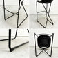 ザ・コンランショップ THE CONRAN SHOP クロスレッグ CROSS LEG ハイスツール 本革 レザー ブラック マグナス・ロング イギリス 参考定価￥187,000- B ●
