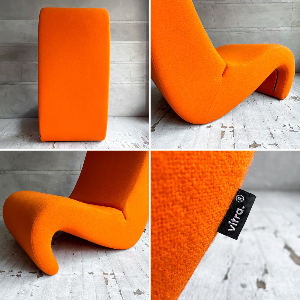 ヴィトラ vitra アムーべ ハイバック AMOEBE HIGHBACK ラウンジチェア 1人掛け ソファ オレンジ ヴェルナー・パントン Verner Panton スペースエイジ 定価￥424,600- ♪