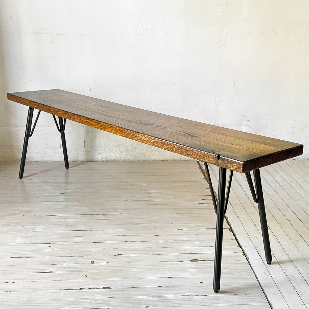アクメファニチャー ACME Furniture グランビュー ベンチ GRANDVIEW BENCH オーク無垢材 スチール Lサイズ インダストリアル W150cm 定価￥50,600- ★