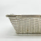 クリストフル CHRISTOFLE コレクション ガリア COLLECTION GALLIA ブレッド バスケット Bread Basket スクエア 編み込み シルバー 銀メッキ W23.5cm フランス A ●