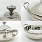 クリストフル CHRISTOFLE ベジタブルディッシュ Vegetable Dish スープチューリン 蓋付両手鍋 W30cm 銀メッキ フランス ●