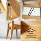 ドアーズリビングプロダクツ DOORS LIVING PRODUCTS ダイニングチェア BOTHY Cloth Chair オーク材 参考価格¥23,100 - ★