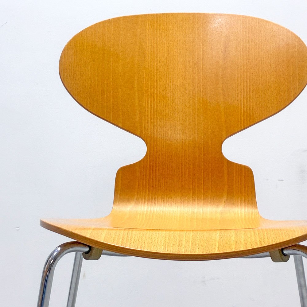フリッツハンセン Fritz Hansen 3101 アリンコチェア アントチェア 4本脚 ナチュラルビーチ ラッカー仕上げ アルネ・ヤコブセン B ●