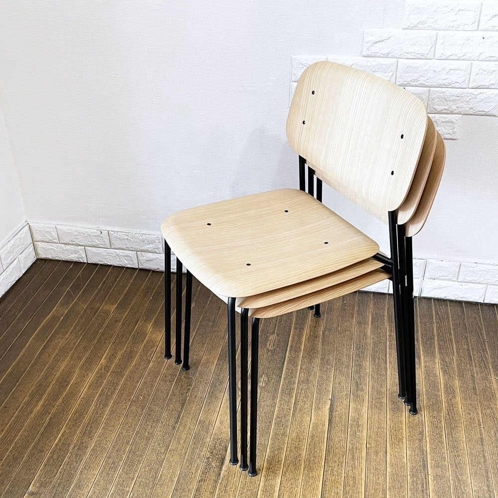 ヘイ HAY ソフトエッジ SOFT EDGE 40 ダイニングチェア オーク材 ナチュラル スチール スタッキング イスコス・ベルリン 北欧 デンマーク B ◎