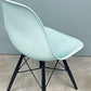 ハーマンミラー HermanMiller サイドシェルチェア ドゥエルレッグ DSW アクアスカイ × エボニー ポリプロピレン製 イームズ ミッドセンチュリー B ◎