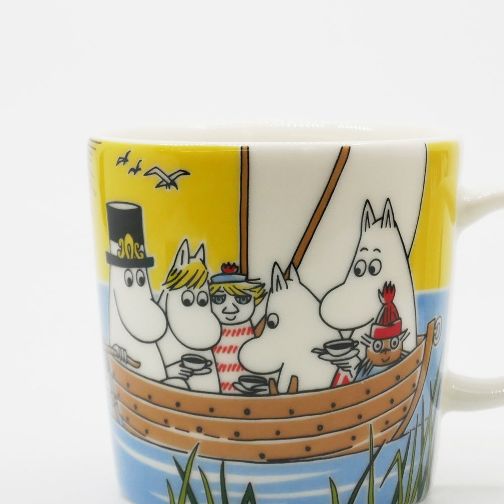 アラビア ARABIA ムーミンマグ MOOMIN クリップダッスとトゥーティッキの航海 2014年 夏限定 フィンランド 北欧食器 箱付き ●