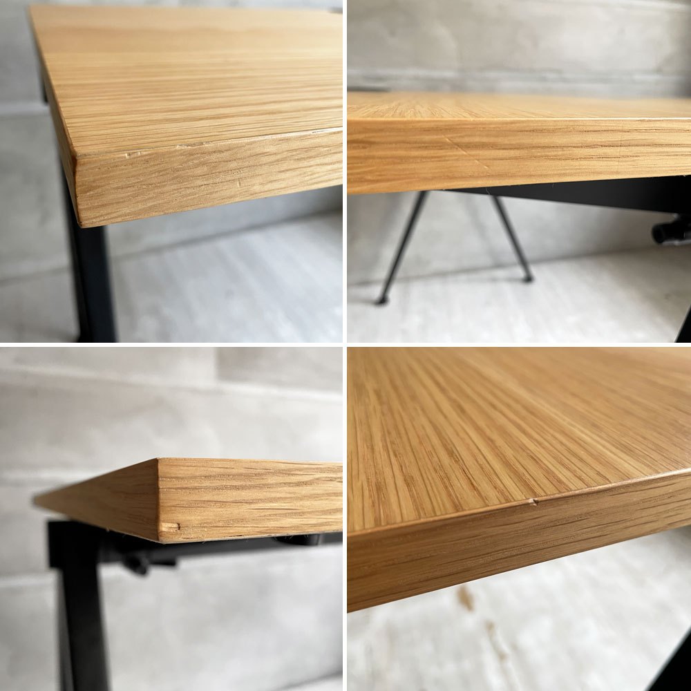 ヘイ HAY ピラミッドデスク PYRAMID DESK オーク材×スチール脚 コンパスレッグ W120cm 定価￥55,000- ♪