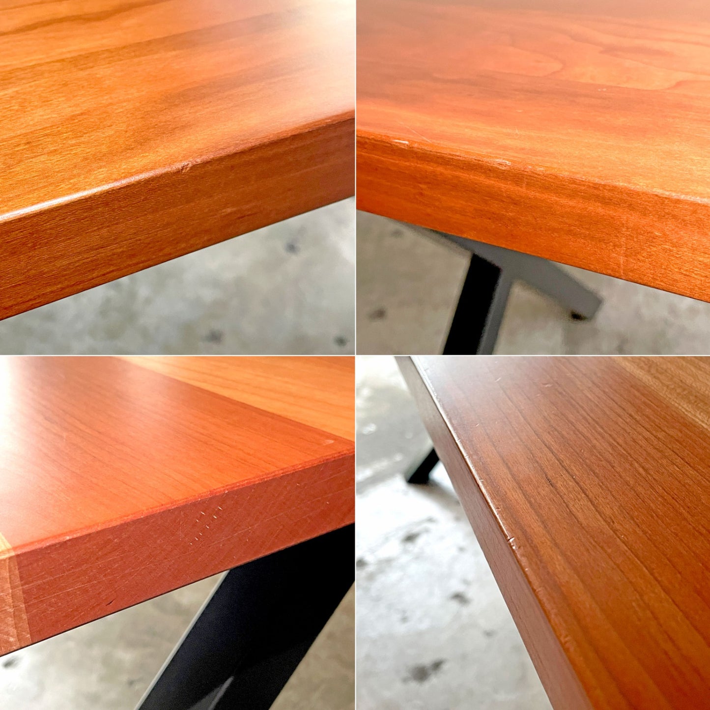 かなでもの KANADEMONO ザ・テーブル THE TABLE デスク ブラックチェリー材 X脚 ブラックスチール W160 x D80cm 定価￥108,000- ■