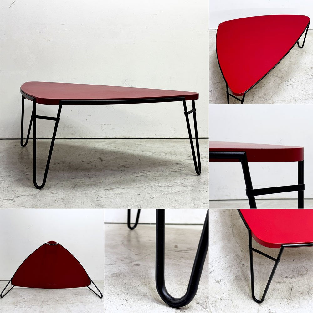 カッシーナ Cassina 519 PETALO ペタロ ローテーブル ネストテーブル 3pcs Red x Glay x Yellow シャルロット・ペリアン Charlotte Perriand ●