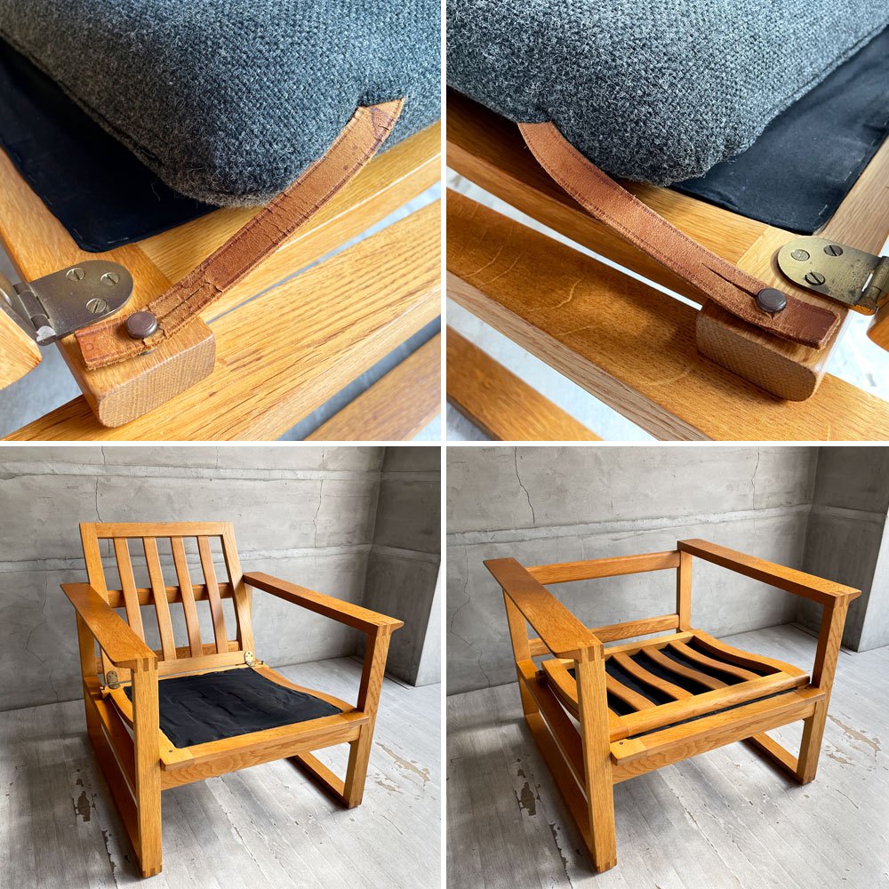 フレデリシア FREDERICIA model 2256 ローバックチェア イージーチェア ラウンジチェア オーク無垢材 ボーエ・モーエンセン デンマーク ビンテージ 北欧家具 ♪