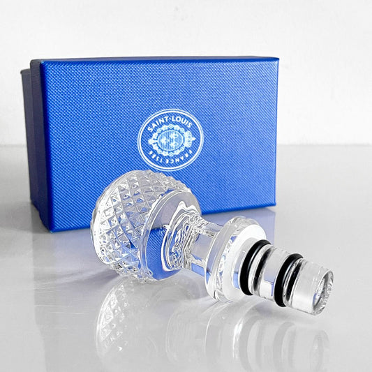 サンルイ SAINT-LOUIS ボトルキャップ ワインストッパー クリスタルガラス 箱付き 未使用品 フランス ■